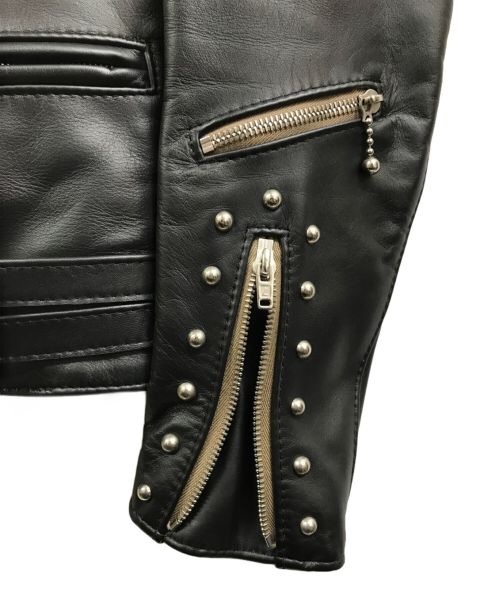 Lewis Leathers（ルイスレザース）Lewis Leathers (ルイスレザース) Hysteric Glamour (ヒステリックグラマー) ライトニングレザージャケット ブラック サイズ:Sの古着・服飾アイテム