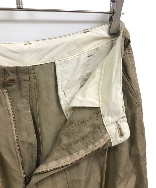 Needles（ニードルズ）Needles (ニードルズ) シルクリネンヒザデルパンツ ベージュ サイズ:XSの古着・服飾アイテム