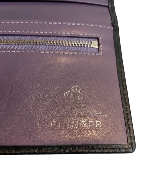 ETTINGER（エッティンガー）ETTINGER (エッティンガー) 二つ折り長財布 ブラックの古着・服飾アイテム