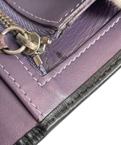 ETTINGER（エッティンガー）ETTINGER (エッティンガー) 二つ折り長財布 ブラックの古着・服飾アイテム