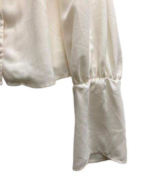 darich（ダーリッチ）Darich (ダーリッチ) デザインシフォンブラウス ホワイト サイズ:Freeの古着・服飾アイテム