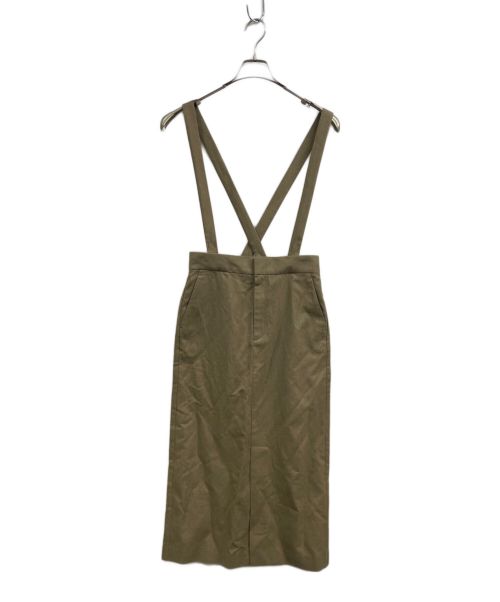 SLOBE IENA（スローブ イエナ）SLOBE IENA (スローブ イエナ) リネン混TRサスペンダー付きペンシルスカート ベージュ サイズ:M 未使用品の古着・服飾アイテム