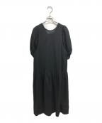 DOUBLE STANDARDダブルスタンダード）の古着「ローウエストワンピース」｜ブラック