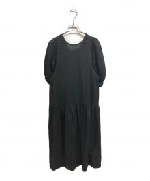 DOUBLE STANDARD（ダブルスタンダード）の古着「ローウエストワンピース」｜ブラック