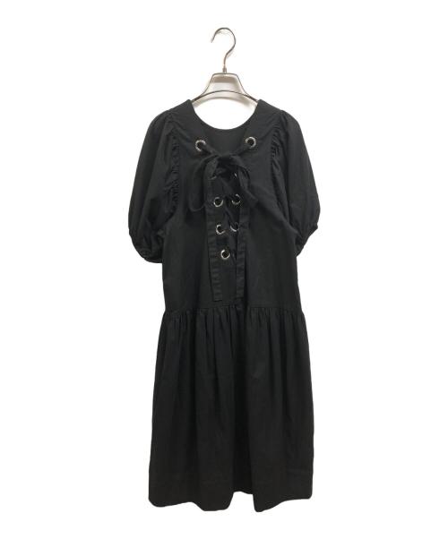 DOUBLE STANDARD（ダブルスタンダード）DOUBLE STANDARD (ダブルスタンダード) ローウエストワンピース ブラック サイズ:36の古着・服飾アイテム