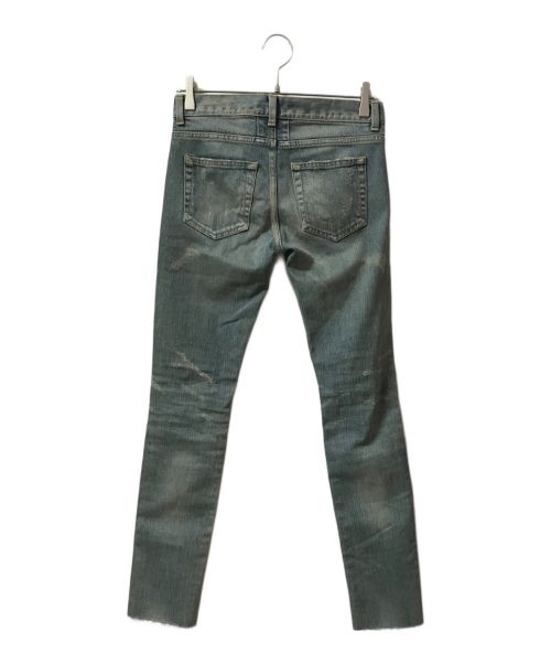 Saint Laurent Paris（サンローランパリ）Saint Laurent Paris (サンローランパリ) デストロイ ダメージ クラッシュ スキニー デニム パンツ インディゴ サイズ:24の古着・服飾アイテム