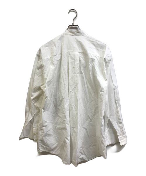 POSTELEGANT（ポステレガント）POSTELEGANT (ポステレガント) FINE COTTON PULL-OVER SHIRT ホワイト サイズ:Ｌの古着・服飾アイテム