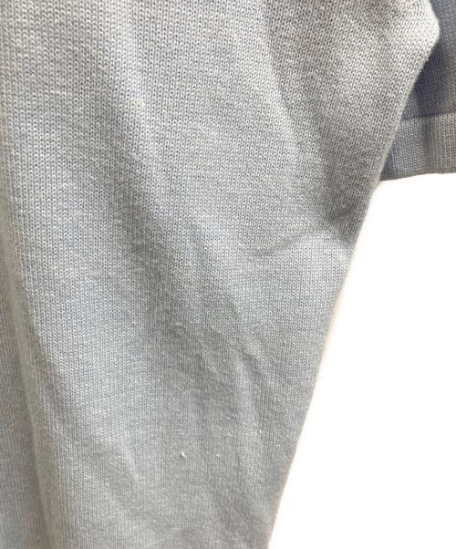 son of the cheese（（サノバチーズ））SON OF THE CHEESE (（サノバチーズ）) Hand Stitch Polo Knit ブルー サイズ:Ｍの古着・服飾アイテム