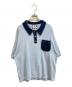 SON OF THE CHEESE（（サノバチーズ））の古着「Hand Stitch Polo Knit」｜ブルー