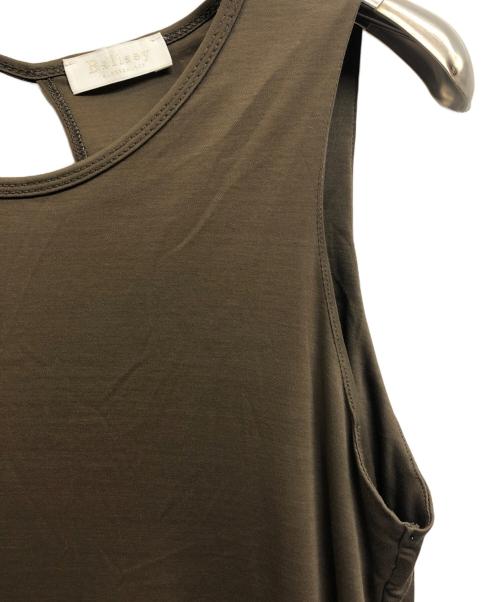 BALLSEY（ボールジィ）BALLSEY (ボールジィ) コットンスムースジャージー アメリカンスリーブワンピース ベージュ サイズ:Sの古着・服飾アイテム