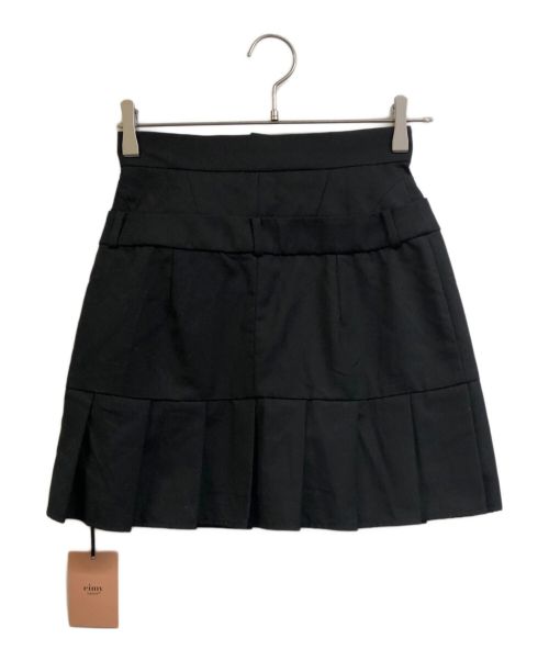 eimy istoire（エイミーイストワール）eimy istoire (エイミーイストワール) ロゴプリーツスカパン ブラック サイズ:S 未使用品の古着・服飾アイテム