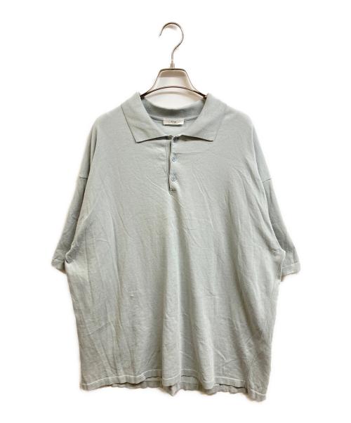 ATON（エイトン）ATON (エイトン) ニットポロシャツ グレー サイズ:06の古着・服飾アイテム