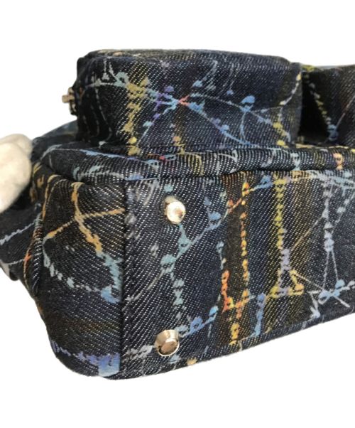 masu（エムエーエスユー）MASU (エムエーエスユー) FLOCKEY WEB MINI BAG インディゴの古着・服飾アイテム