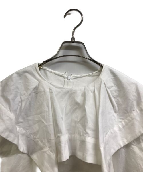 cygne（シーニュ）cygne (シーニュ) フレアスリーブブラウス ホワイト サイズ:-の古着・服飾アイテム