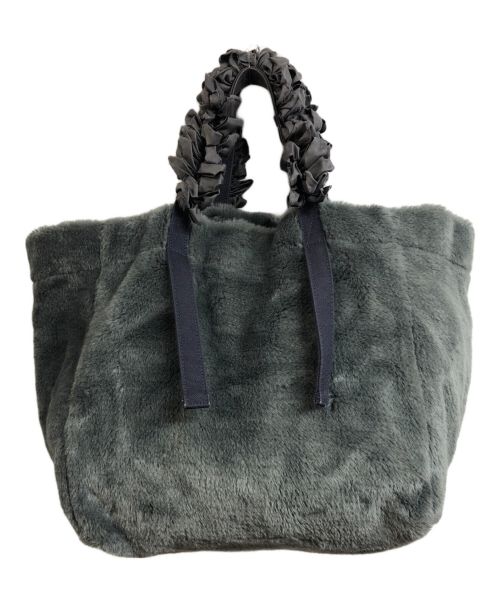 LUDLOW（ラドロー）LUDLOW (ラドロー) フェイクファートートバッグ グレーの古着・服飾アイテム