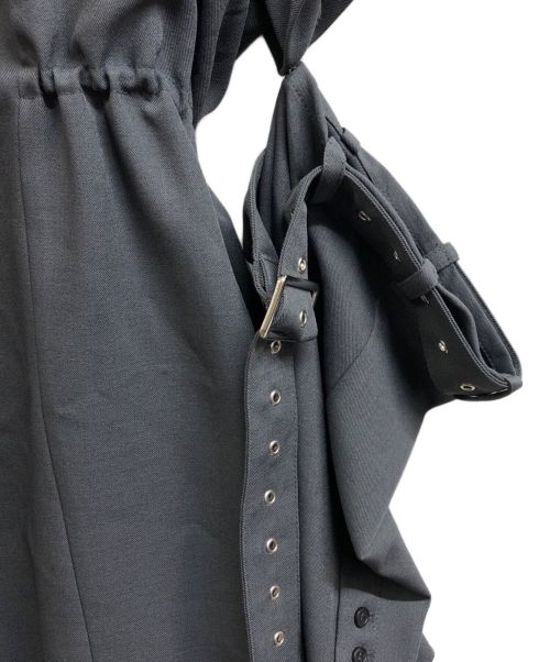 darich（ダーリッチ）darich (ダーリッチ) カットアウトデザインドロストジャケット グレー サイズ:Freeの古着・服飾アイテム