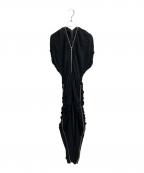 LIMI feuリミフゥ）の古着「ジップアップワンピース」｜ブラック