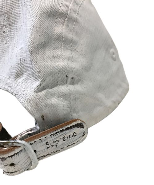 SUPREME（シュプリーム）Supreme (シュプリーム) MM6 Maison Margiela (エムエムシックス メゾンマルジェラ) PAINTED CAMP CAP ホワイトの古着・服飾アイテム