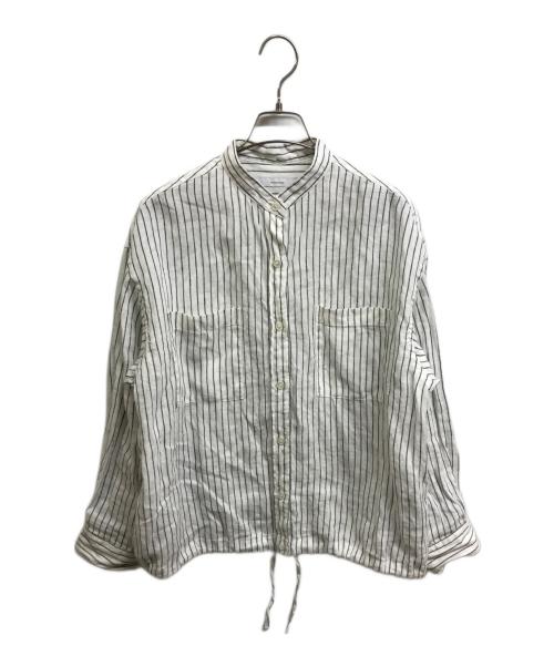 FRAMeWORK（フレームワーク）FRAMeWORK (フレームワーク) フレンチリネンドロストシャツ ホワイト サイズ:ーの古着・服飾アイテム