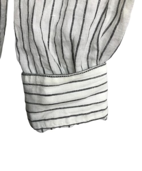 FRAMeWORK（フレームワーク）FRAMeWORK (フレームワーク) フレンチリネンドロストシャツ ホワイト サイズ:ーの古着・服飾アイテム