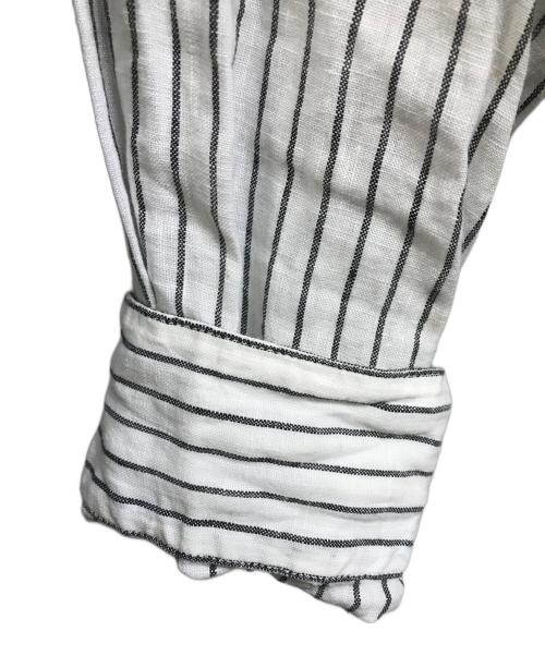 FRAMeWORK（フレームワーク）FRAMeWORK (フレームワーク) フレンチリネンドロストシャツ ホワイト サイズ:ーの古着・服飾アイテム