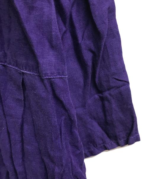 nest Robe（ネストローブ）nest Robe (ネストローブ) リネンワンピース パープル サイズ:-の古着・服飾アイテム