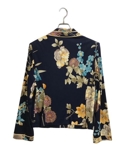 LEONARD（レオナール）LEONARD (レオナール) 2B総柄ジャケット ネイビー サイズ:Lの古着・服飾アイテム