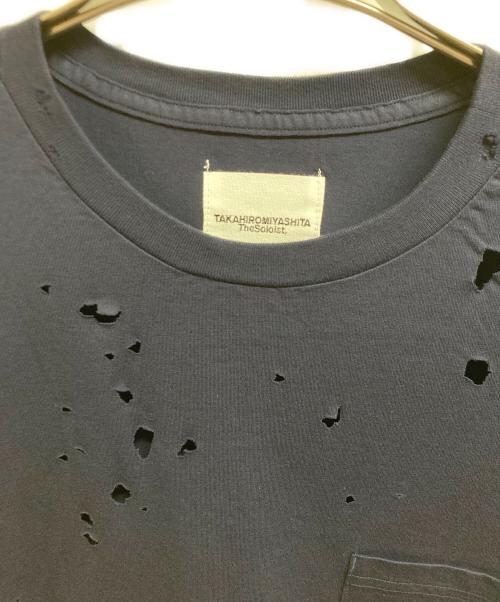 TAKAHIROMIYASHITA TheSoloIst.（タカヒロミヤシタ ザソロイスト）TAKAHIROMIYASHITA TheSoloIst. (タカヒロミヤシタ ザソロイスト) ポケットTシャツ ネイビー サイズ:46の古着・服飾アイテム