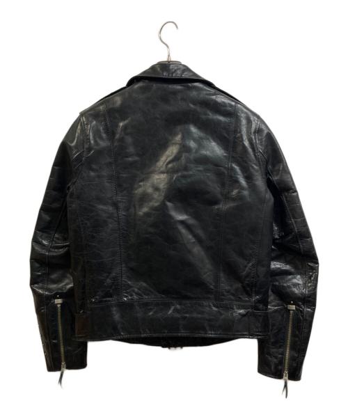 Y2 LEATHER（ワイツーレザー）Y2 LEATHER (ワイツーレザー) ホースハイドレザージャケット ブラック サイズ:40の古着・服飾アイテム