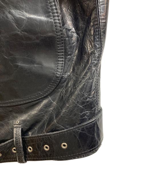 Y2 LEATHER（ワイツーレザー）Y2 LEATHER (ワイツーレザー) ホースハイドレザージャケット ブラック サイズ:40の古着・服飾アイテム