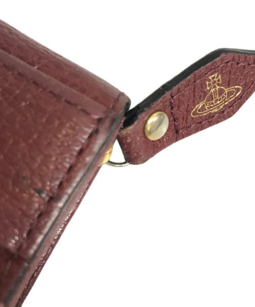 Vivienne Westwood（ヴィヴィアンウエストウッド）Vivienne Westwood (ヴィヴィアンウエストウッド) パス付コインケース ボルドーの古着・服飾アイテム