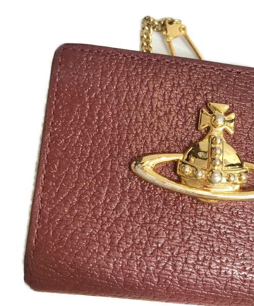 Vivienne Westwood（ヴィヴィアンウエストウッド）Vivienne Westwood (ヴィヴィアンウエストウッド) パス付コインケース ボルドーの古着・服飾アイテム