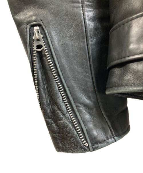 SCHOTT BROS.（ショットブロス）SCHOTT BROS. (ショットブロス) 613XX ワンスター ダブルレザージャケット ブラック サイズ:34の古着・服飾アイテム