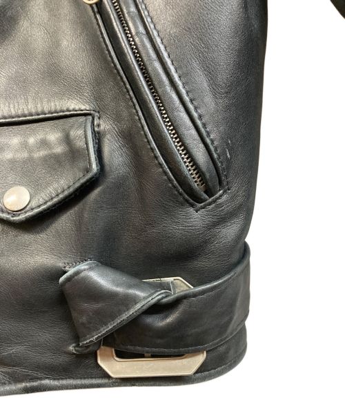 SCHOTT BROS.（ショットブロス）SCHOTT BROS. (ショットブロス) 613XX ワンスター ダブルレザージャケット ブラック サイズ:34の古着・服飾アイテム