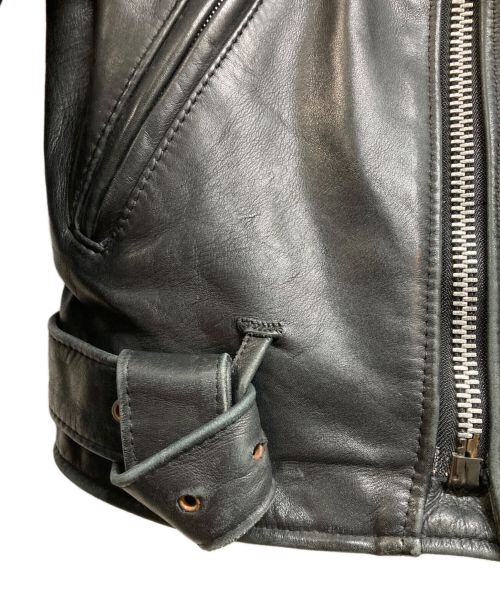 SCHOTT BROS.（ショットブロス）SCHOTT BROS. (ショットブロス) 613XX ワンスター ダブルレザージャケット ブラック サイズ:34の古着・服飾アイテム