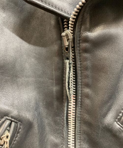 SCHOTT BROS.（ショットブロス）SCHOTT BROS. (ショットブロス) 613XX ワンスター ダブルレザージャケット ブラック サイズ:34の古着・服飾アイテム