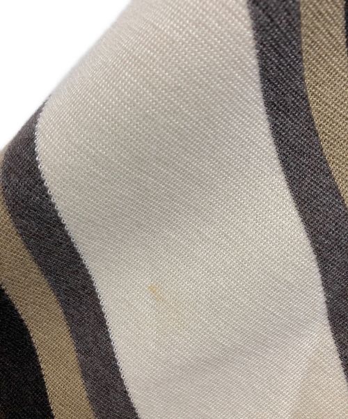 DOLCE & GABBANA（ドルチェ＆ガッバーナ）DOLCE & GABBANA (ドルチェ＆ガッバーナ) マルチストライプニット ホワイト×ブラウン サイズ:ーの古着・服飾アイテム