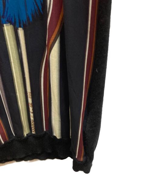 HERMES（エルメス）HERMES (エルメス) カシミヤシルク切替ニット ブラック サイズ:38の古着・服飾アイテム