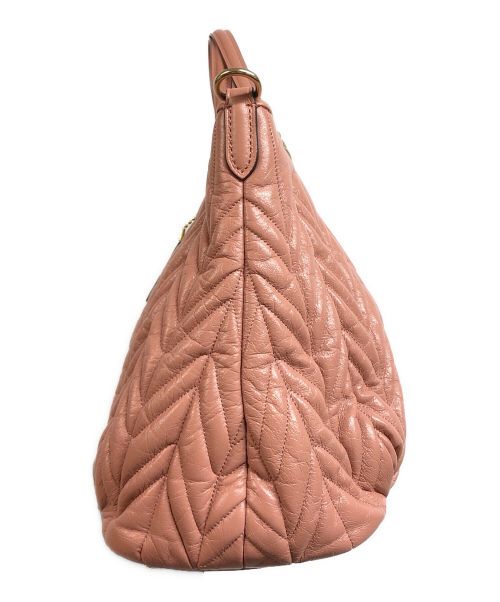 COACH（コーチ）COACH (コーチ) キルティングサッチェルショルダーバッグ ピンクの古着・服飾アイテム