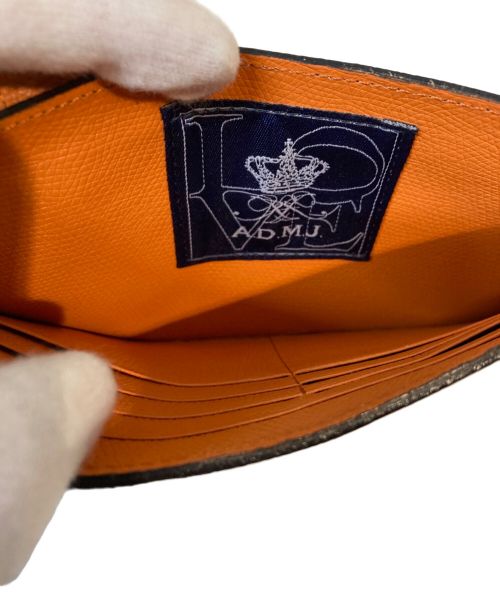 A.D.M.J.（エーディーエムジェイ）A.D.M.J. (エーディーエムジェイ) スリムウォレット ブラックの古着・服飾アイテム