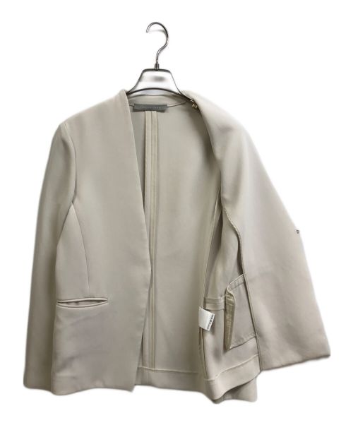 theory luxe（セオリーリュクス）theory luxe (セオリーリュクス) ノーカラージャケット ベージュ サイズ:036の古着・服飾アイテム