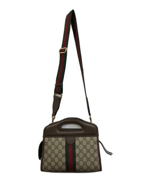 GUCCI（グッチ）GUCCI (グッチ) GGスプリームハンドバッグ ベージュの古着・服飾アイテム