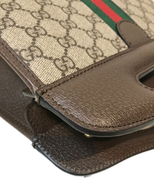 GUCCI（グッチ）GUCCI (グッチ) GGスプリームハンドバッグ ベージュの古着・服飾アイテム