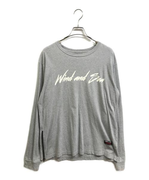 WIND AND SEA（ウィンダンシー）WIND AND SEA (ウィンダンシー) YOHJI YAMAMOTO (ヨウジヤマモト) 長袖Tシャツ グレー サイズ:3の古着・服飾アイテム