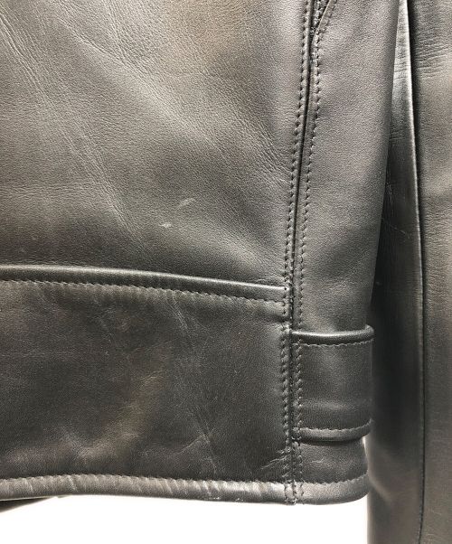 Schott（ショット）Schott (ショット) ONESTAR RIDERS LEATHER JACKET ブラック サイズ:34の古着・服飾アイテム