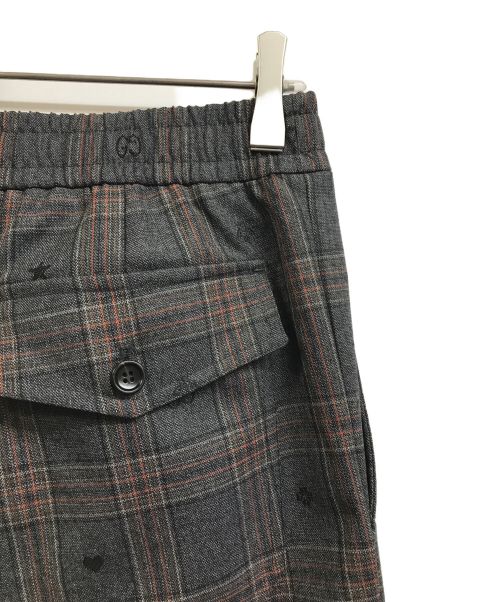 GUCCI（グッチ）GUCCI (グッチ) チェックパンツ グレー サイズ:44の古着・服飾アイテム