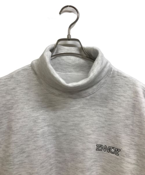 The Ennoy Professional（ザ エンノイ プロフェッショナル）THE ENNOY PROFESSIONAL (ザ エンノイ プロフェッショナル) エレクトリックロゴタートルネックスウェット グレー サイズ:Lの古着・服飾アイテム