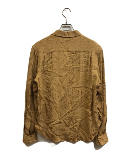 SUPREME（シュプリーム）Supreme (シュプリーム) snakeskin jacquard shirt イエロー サイズ:Sの古着・服飾アイテム