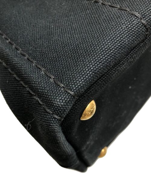 PRADA（プラダ）PRADA (プラダ) トライアングル カナパ ハンドバッグ ブラック ブラックの古着・服飾アイテム