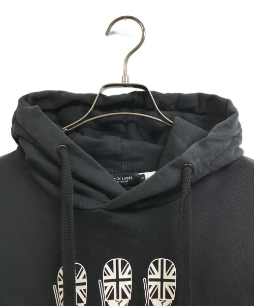 BLACK LABEL CRESTBRIDGE（ブラックレーベル クレストブリッジ）BLACK LABEL CRESTBRIDGE (ブラックレーベル クレストブリッジ) プルオーバーパーカー ブラック サイズ:Mの古着・服飾アイテム